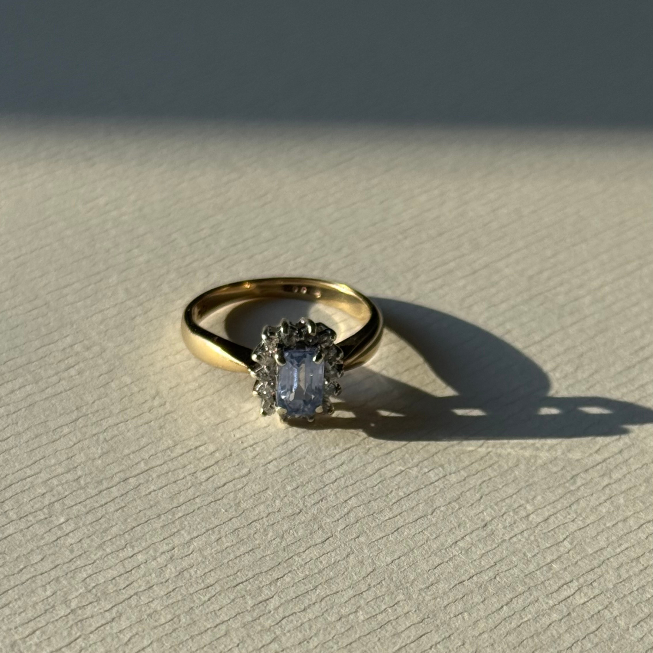 Tanzaniet & Diamant Entourage Ring