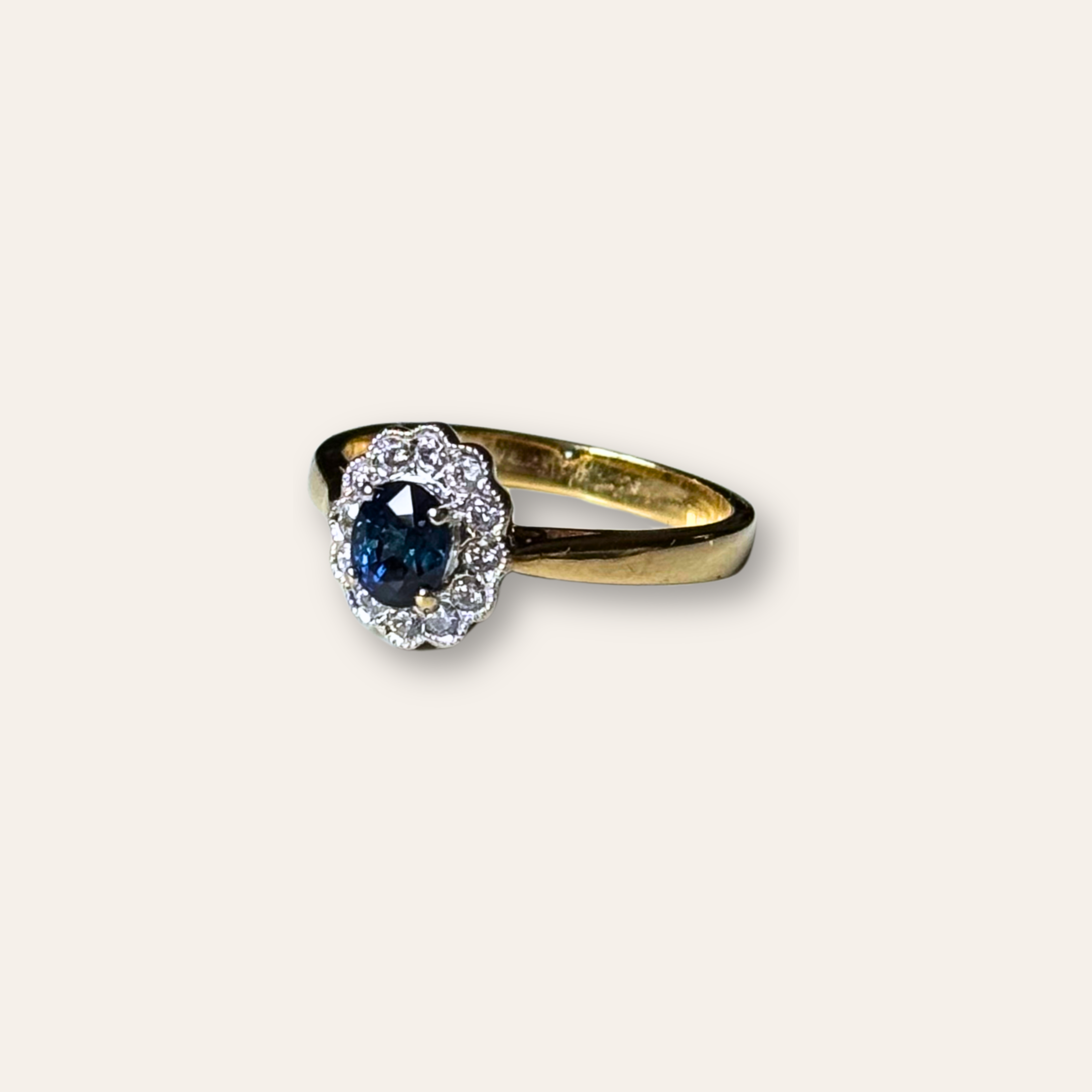 Saffier & Diamant Entourage Ring | 18k