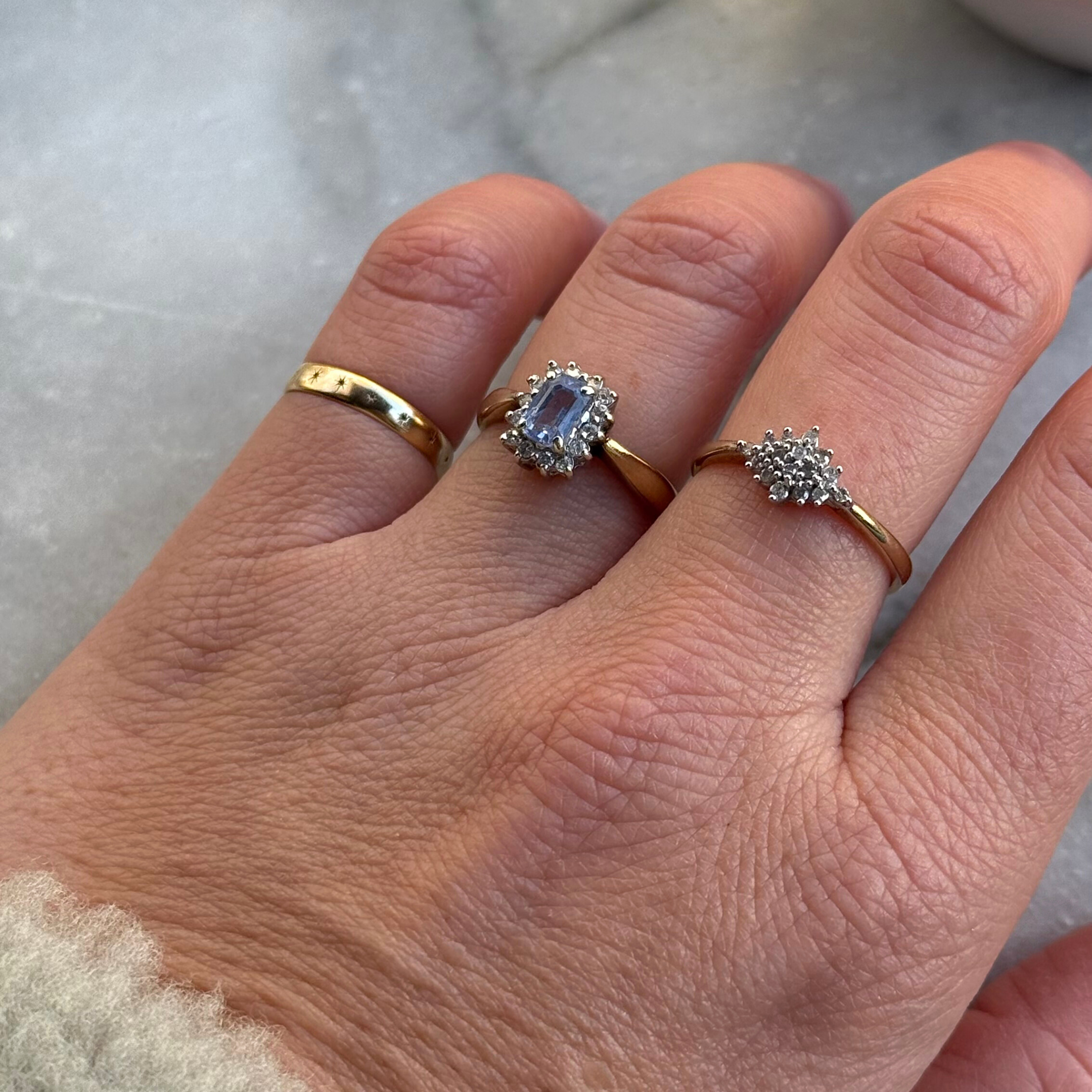 Diamant Cluster Ruit Ring