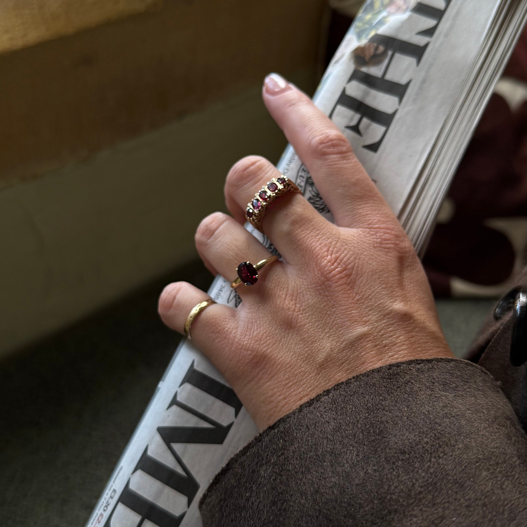 Rhodoliet Granaat Solitair Ring