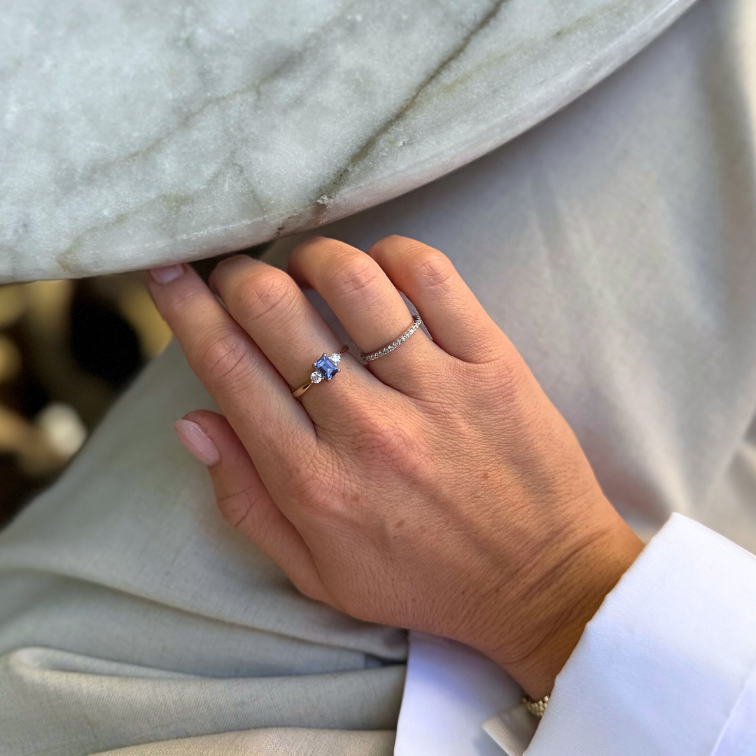 Fiora | 18k Tanzaniet & Diamant Ring