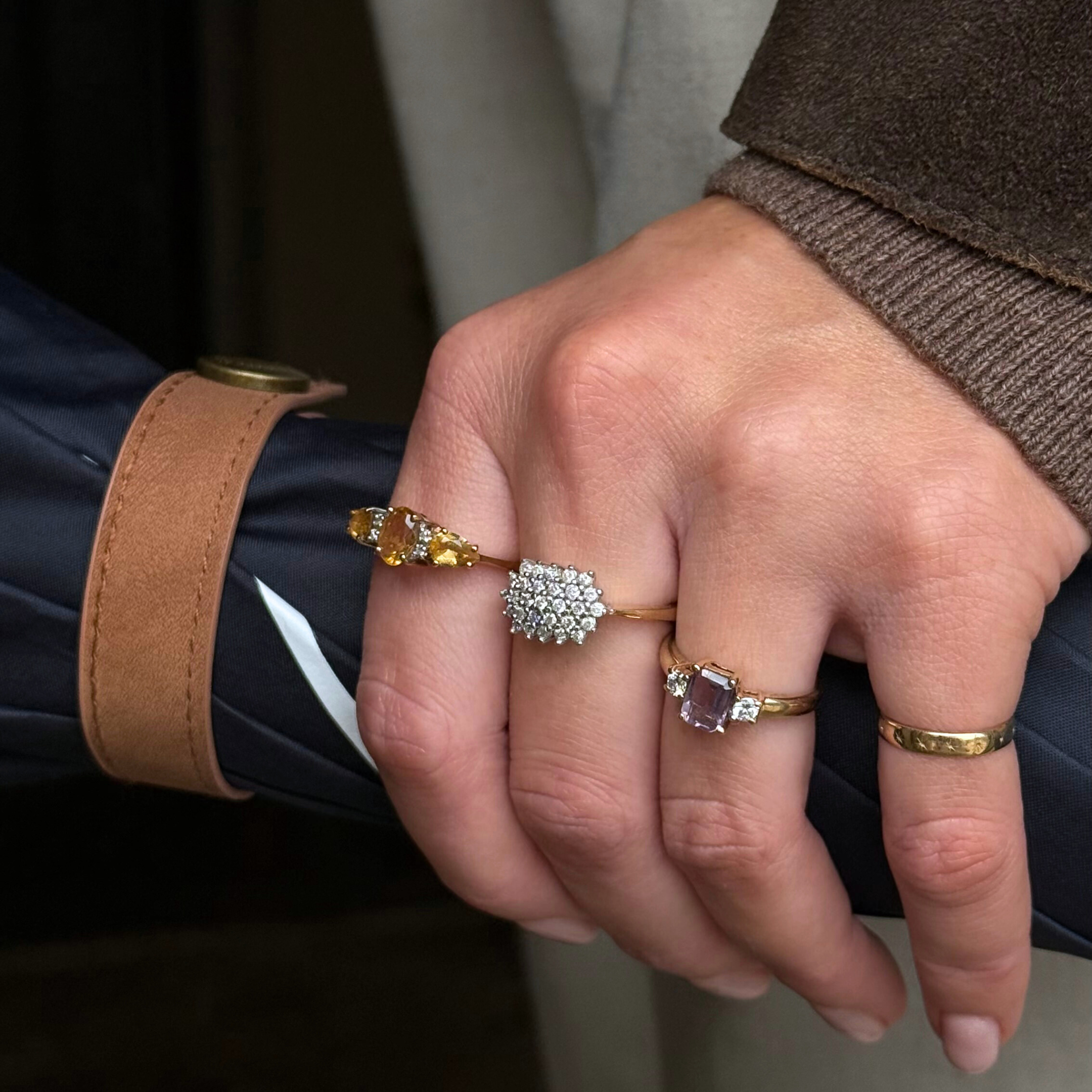 Diamant Cluster Ring