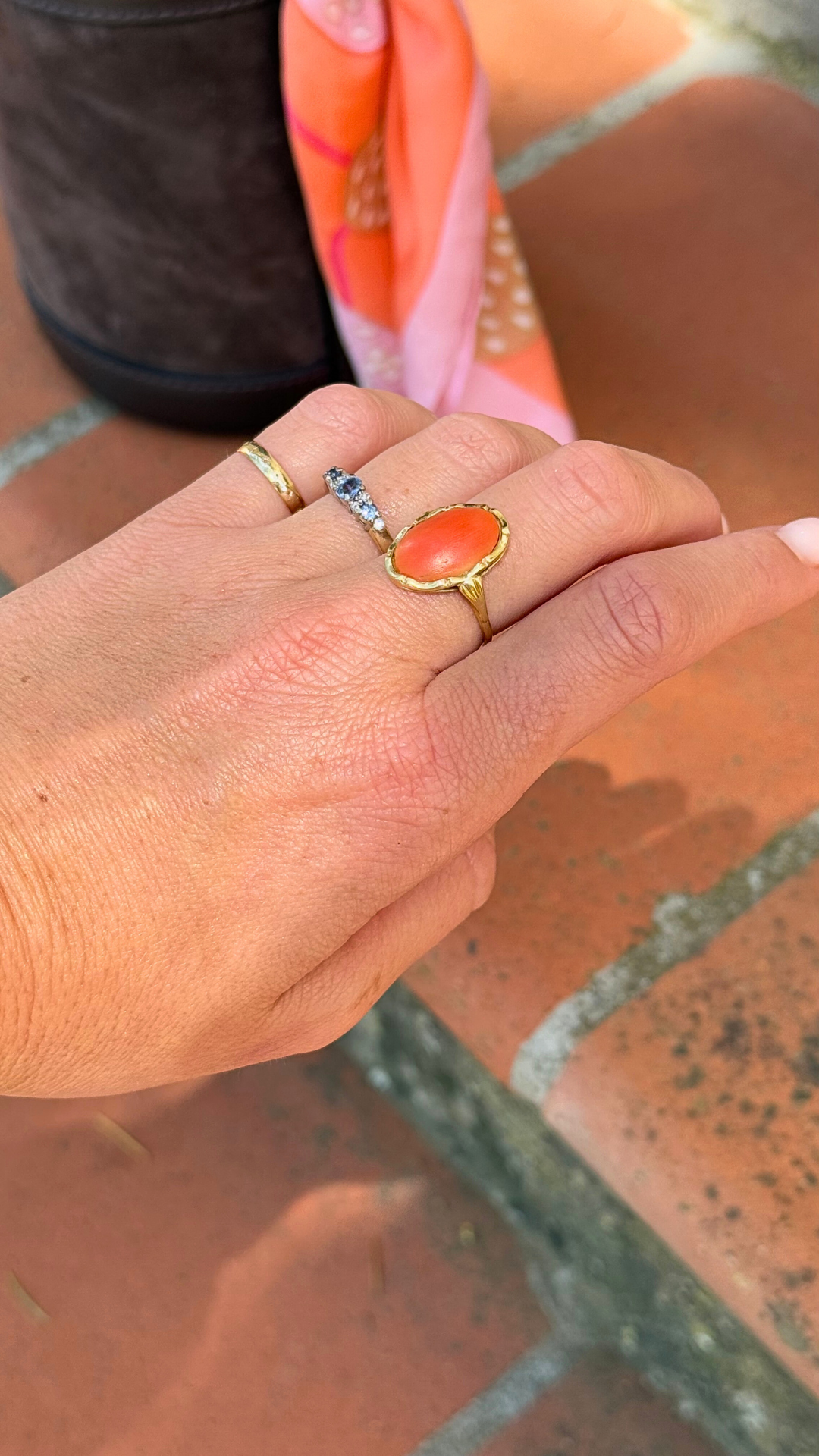 Madonna | 14k Bloedkoraal Ring