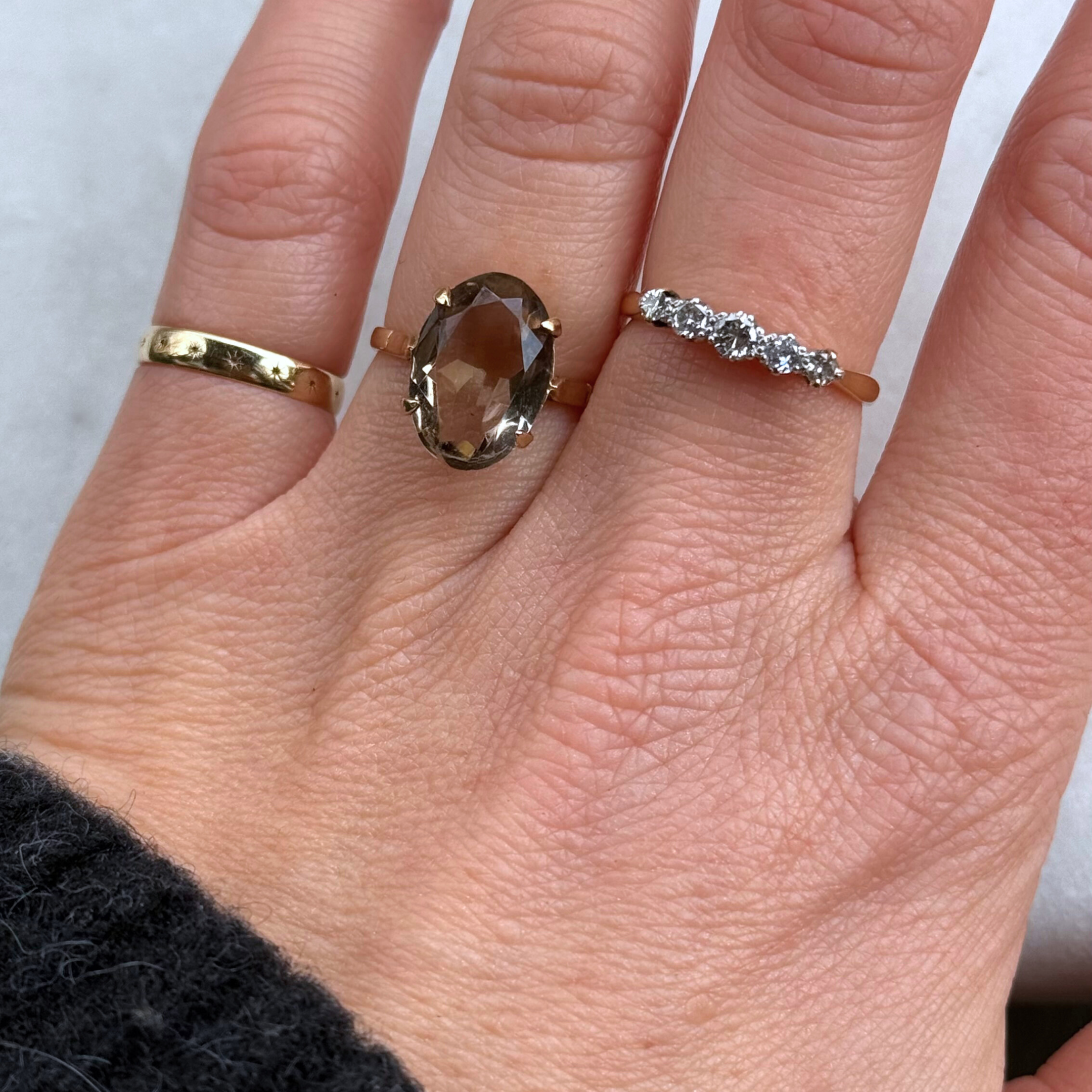 Citrien Solitair Ring