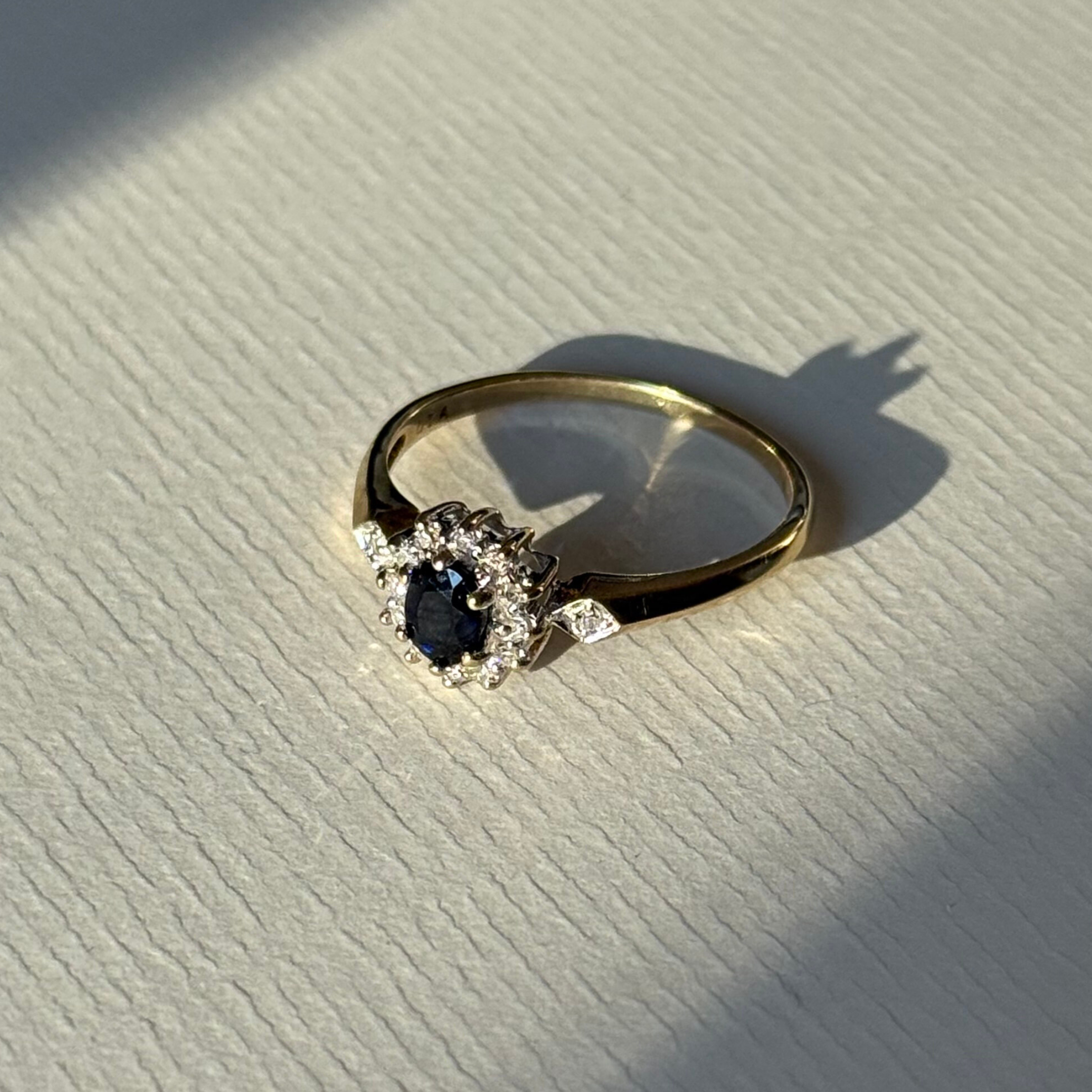 Saffier & Diamant Entourage Ring