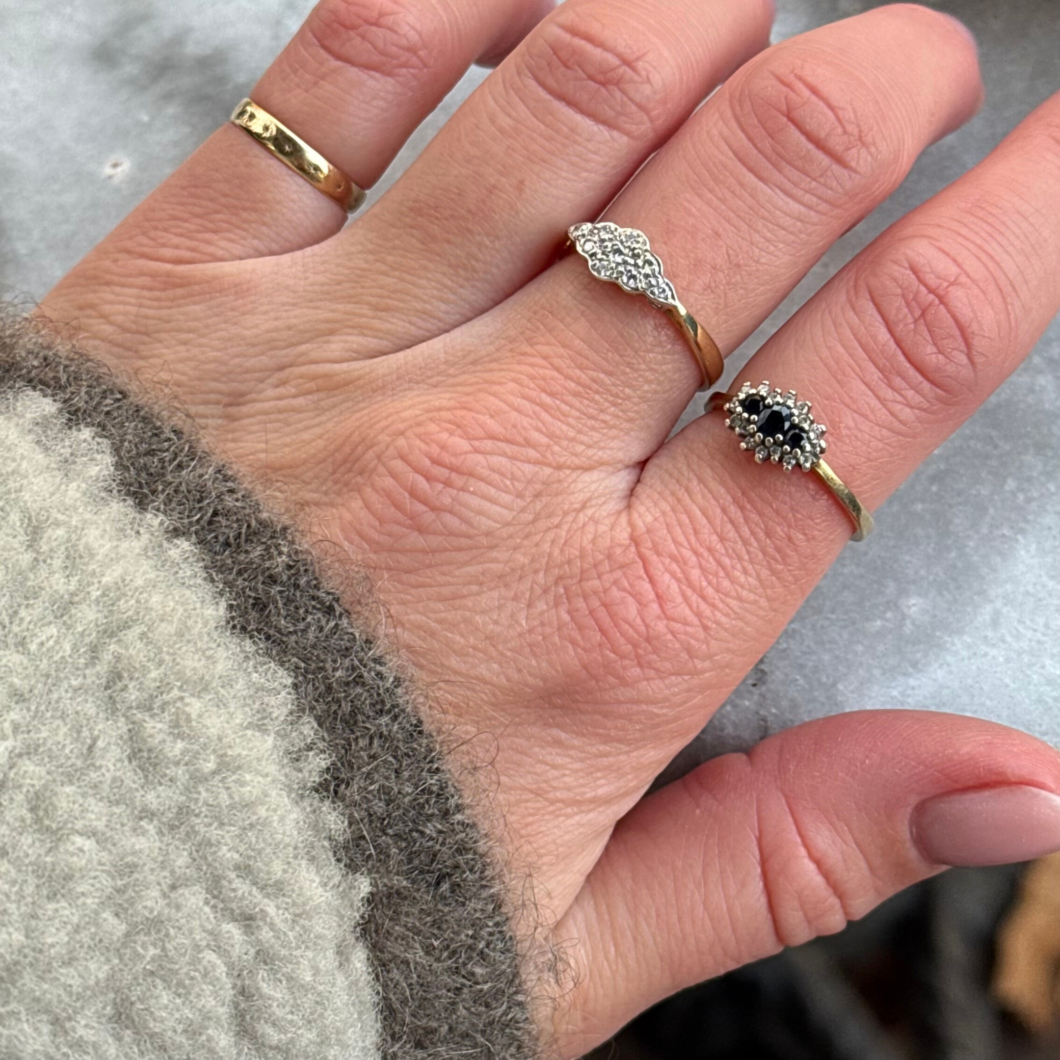 Saffier & Diamant Ring