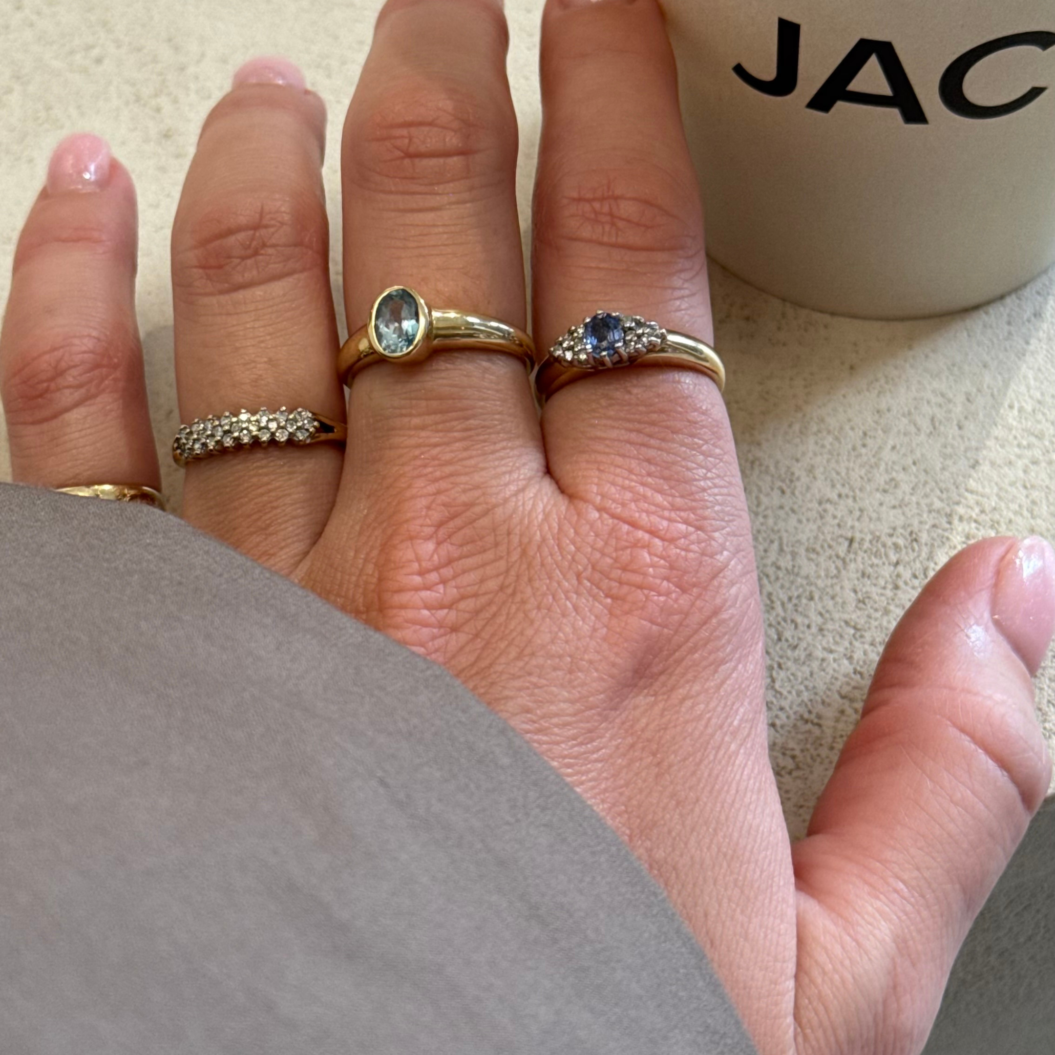 Saffier & Diamant Entourage Ring