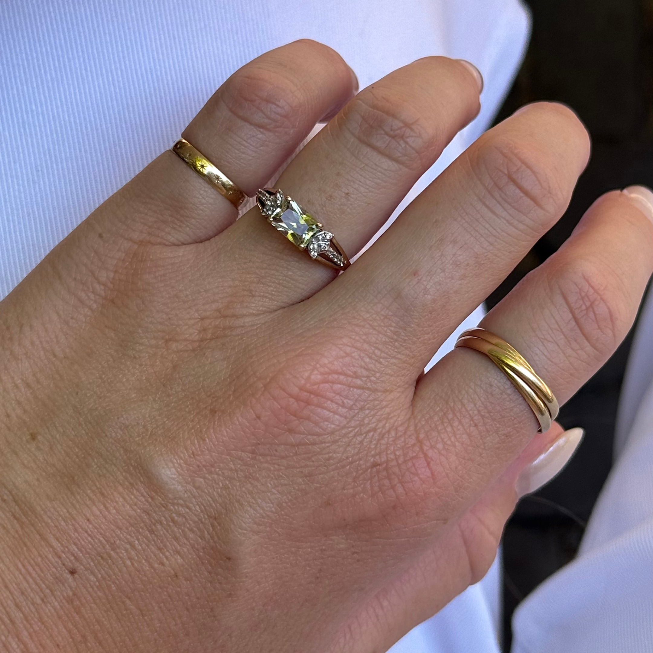 Diaspore & Saffier Ring