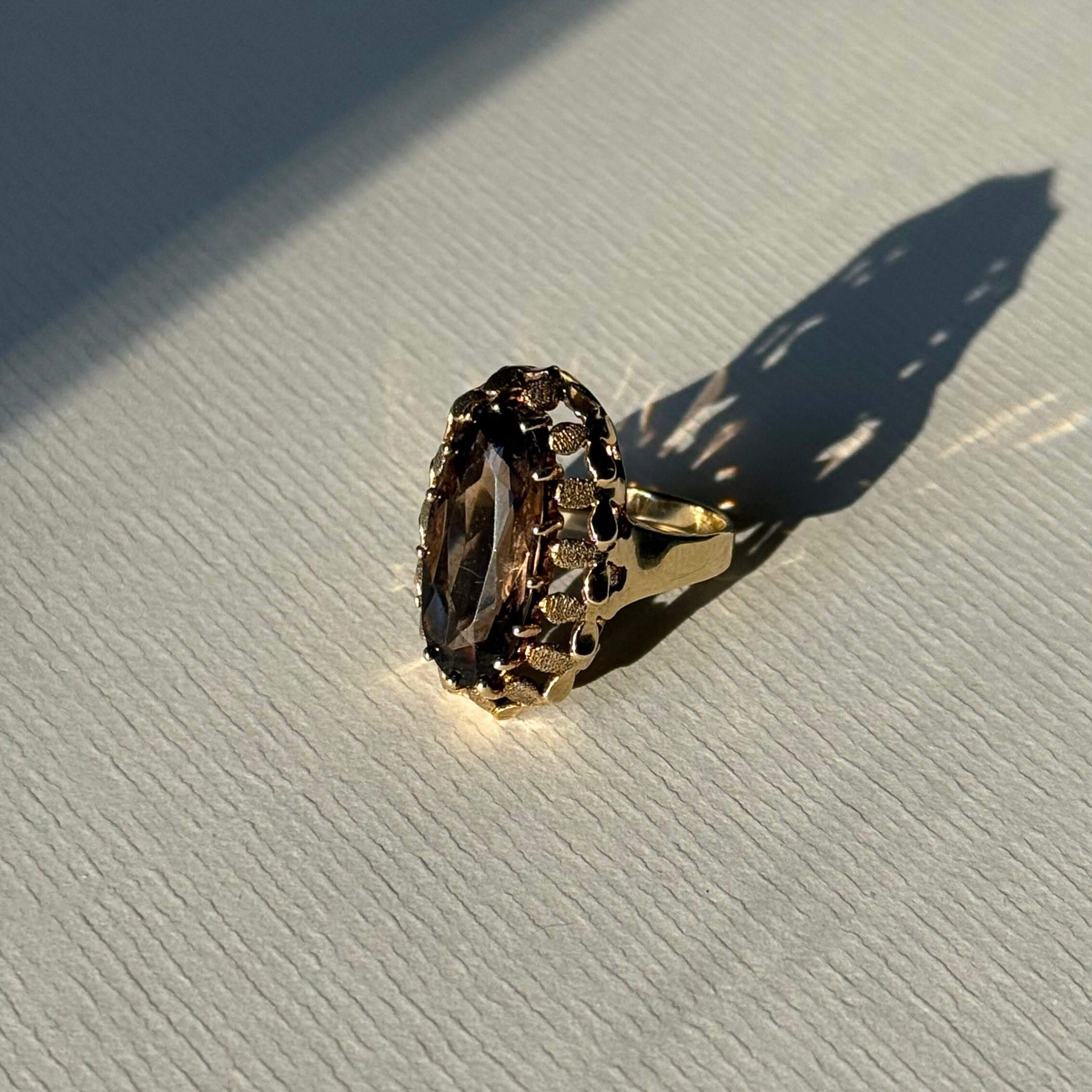 Smokey Quartz Cocktail Ring