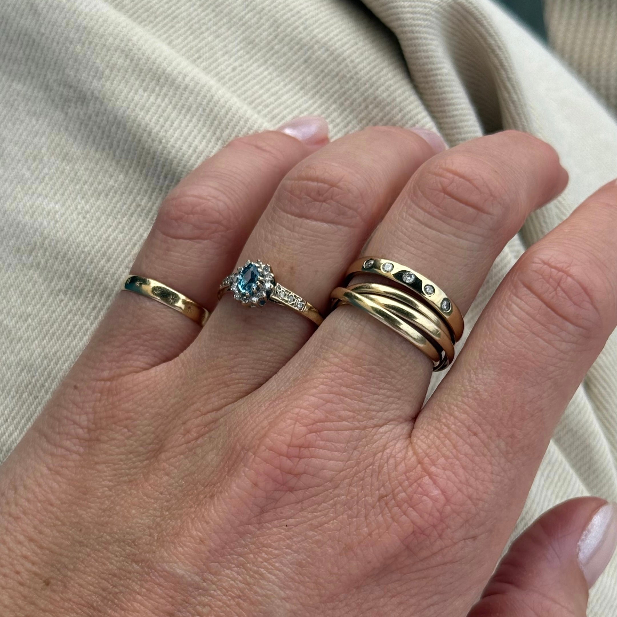 Topaas & Diamant Entourage Ring