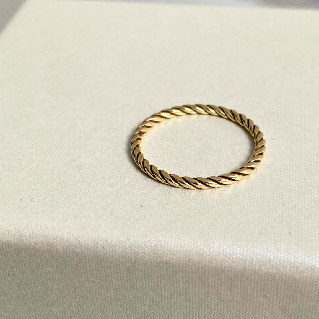 Cooper | 14k Gedraaide Ring