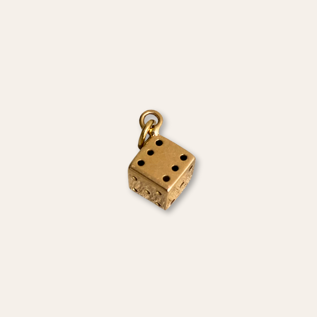 Luck is on your side | 14k Dobbelsteen Bedel