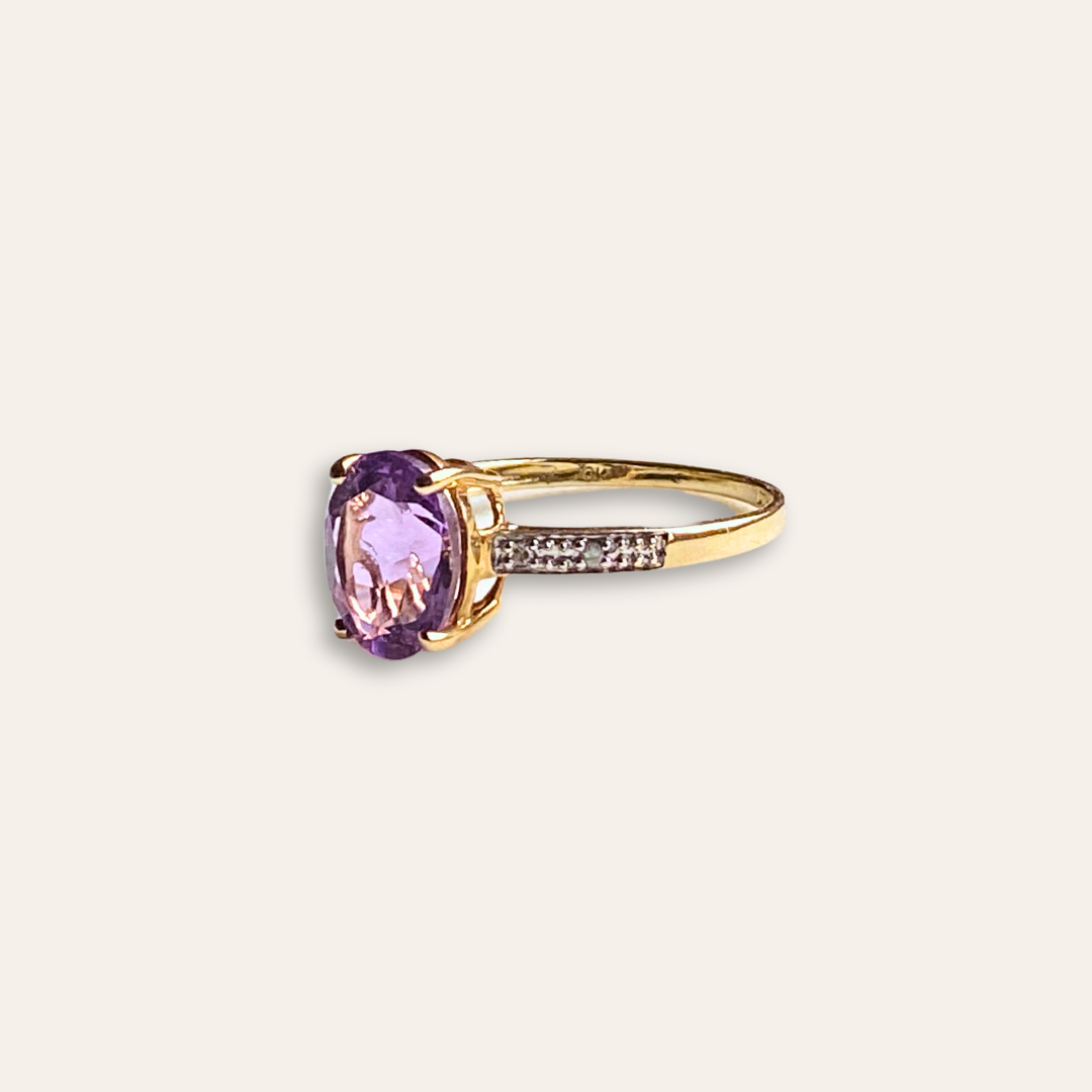 Alex | Diamant & Amethist Ring