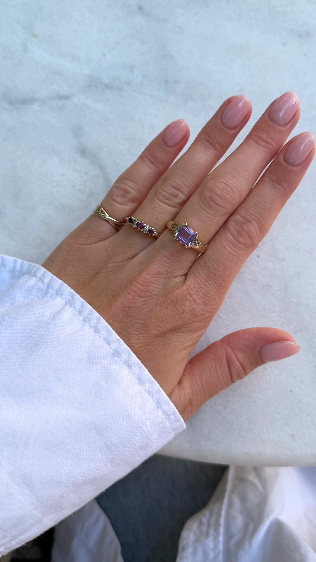 Momo | Amethist & Tanzaniet Ring