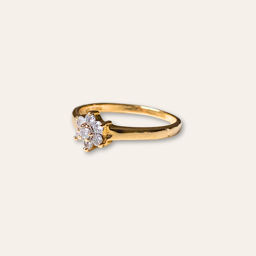 Bonnie | 18k Diamant Bloem Ring