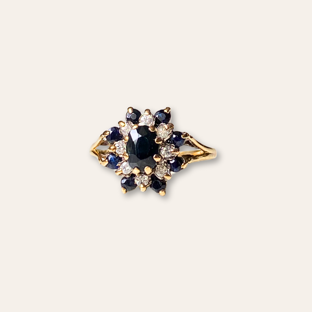 Claire | Saffier & Diamant Ring