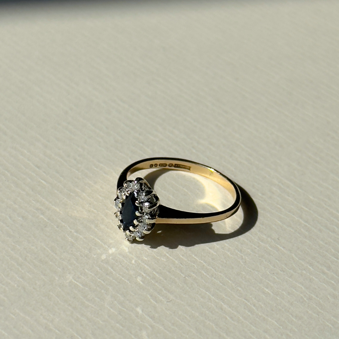 Daisy | Saffier & Diamant Ring