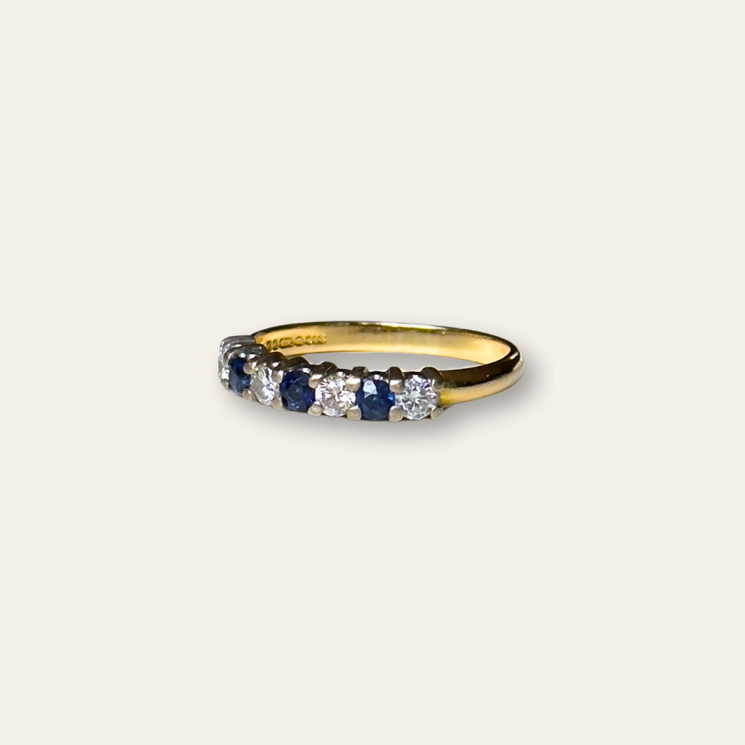 Elizabeth | Saffier & Diamant Rij Ring