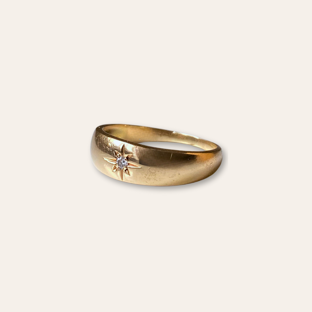 Eloise | 14k Gipsy Diamant Ring