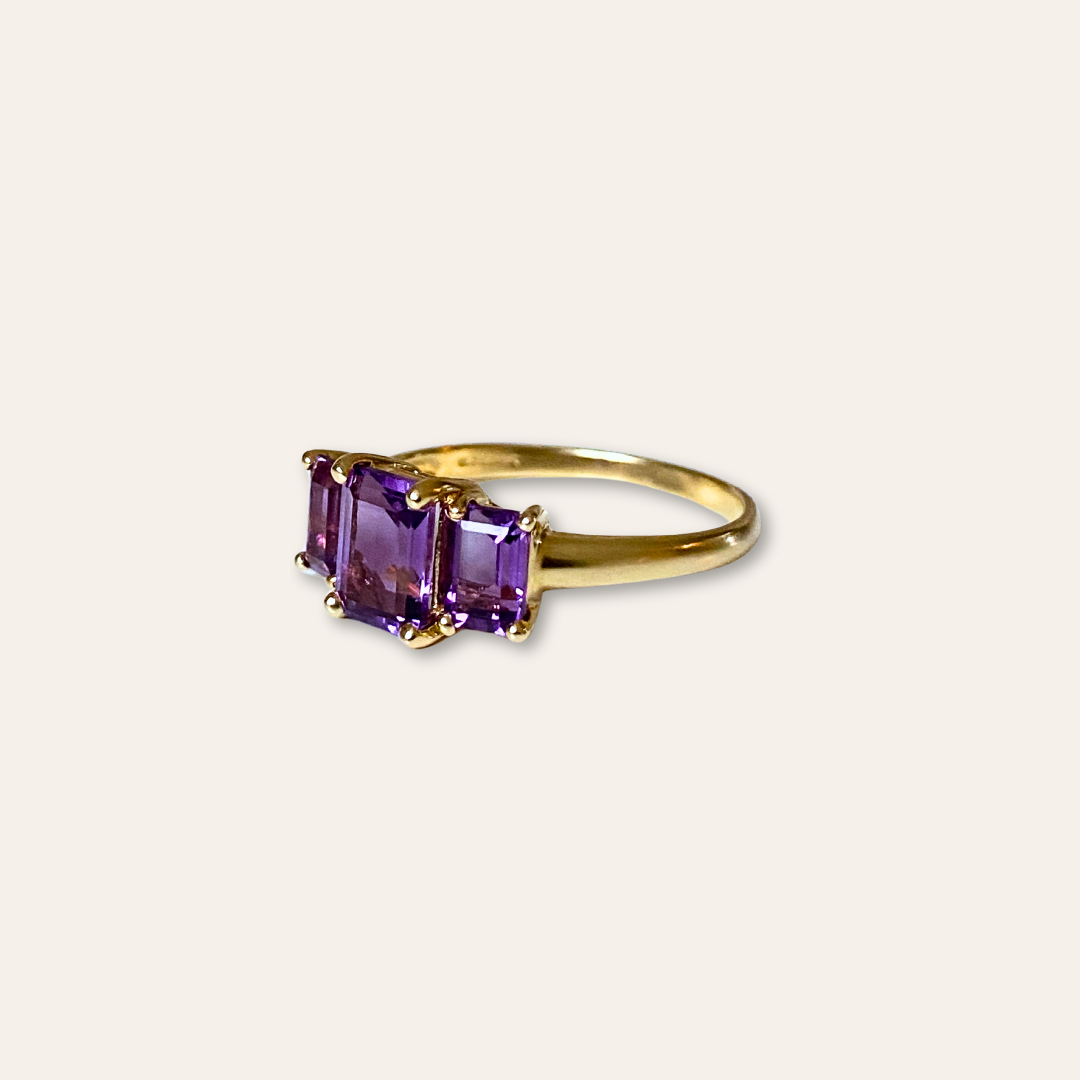 Flore | Amethist Trilogy Ring