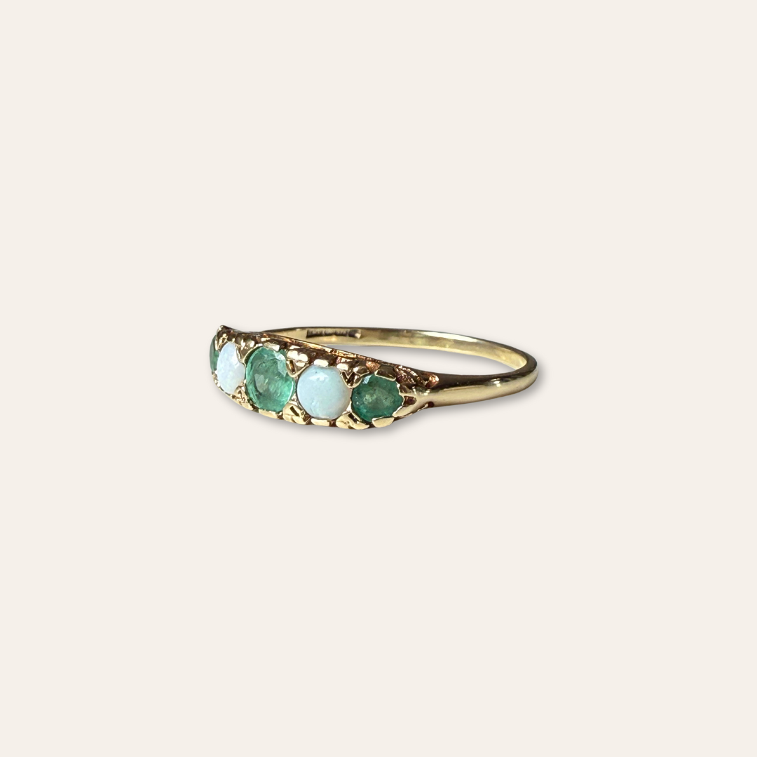 Francesca | Smaragd & Opaal Ring