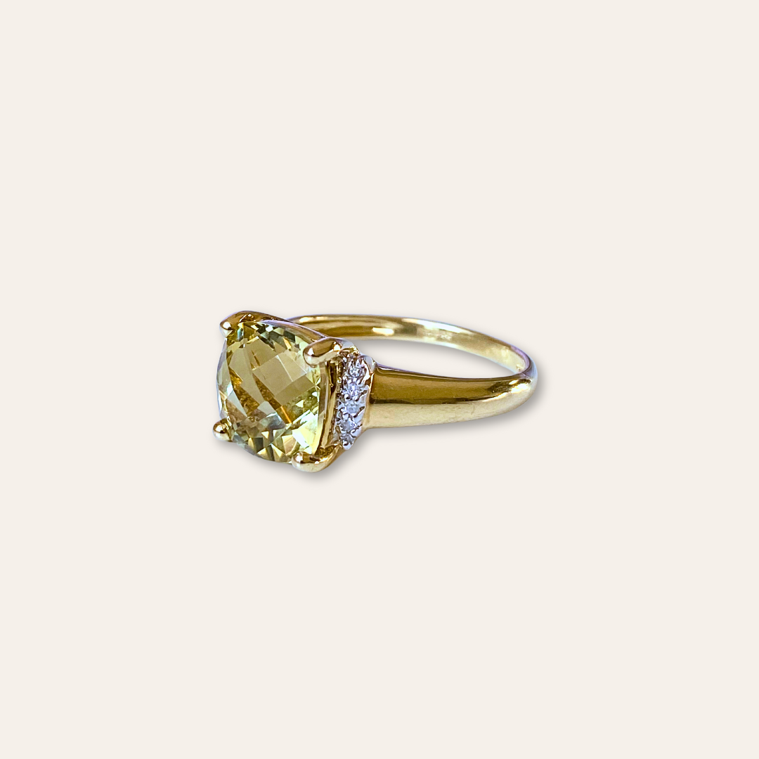 Hope | Citrien & Diamant Ring