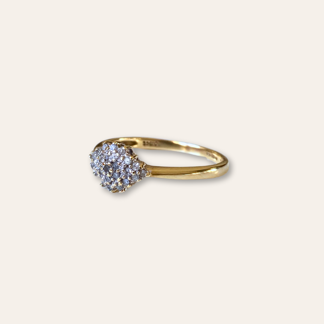 Josh | Diamant Ruit Cluster Ring