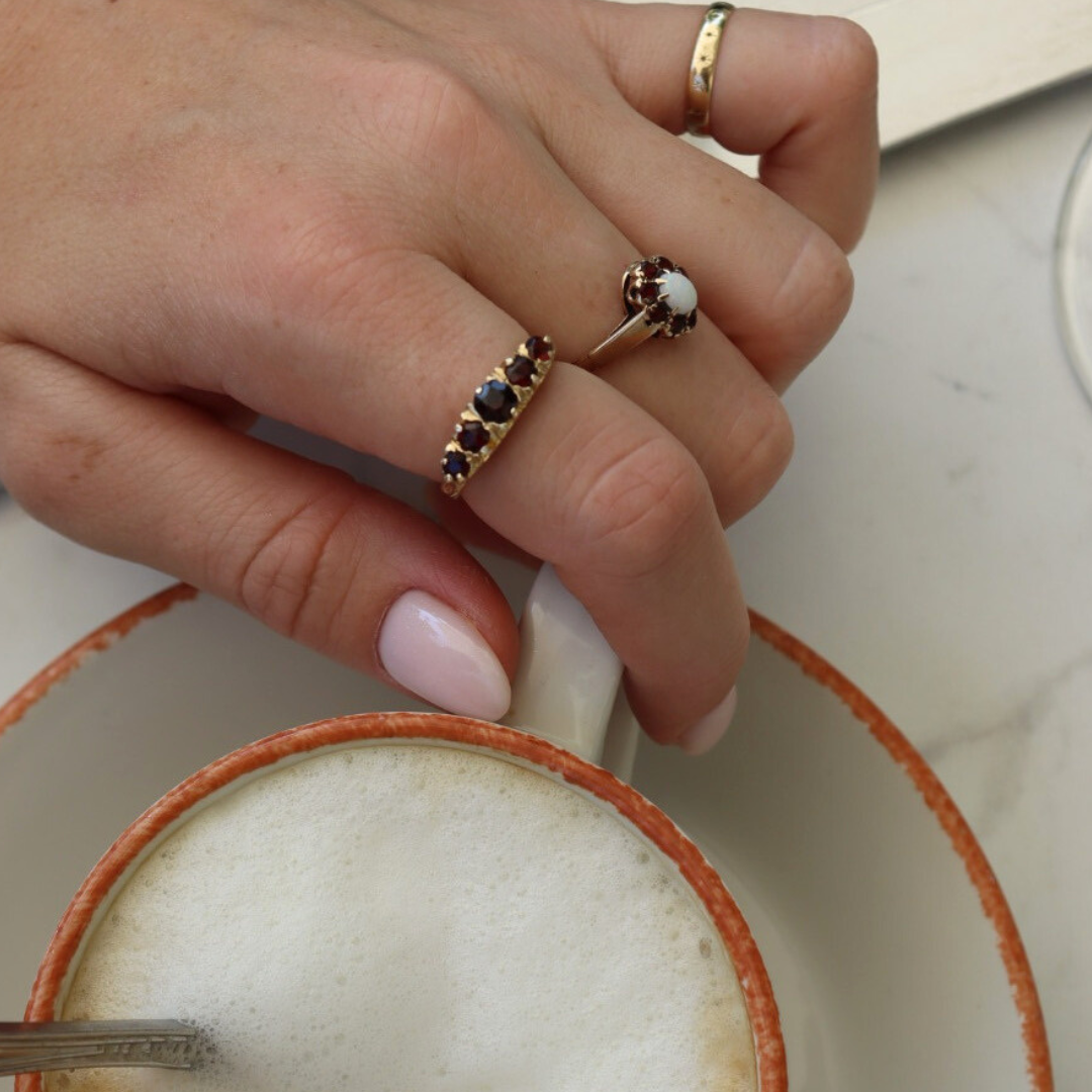 Keira | Opaal & Granaat Ring