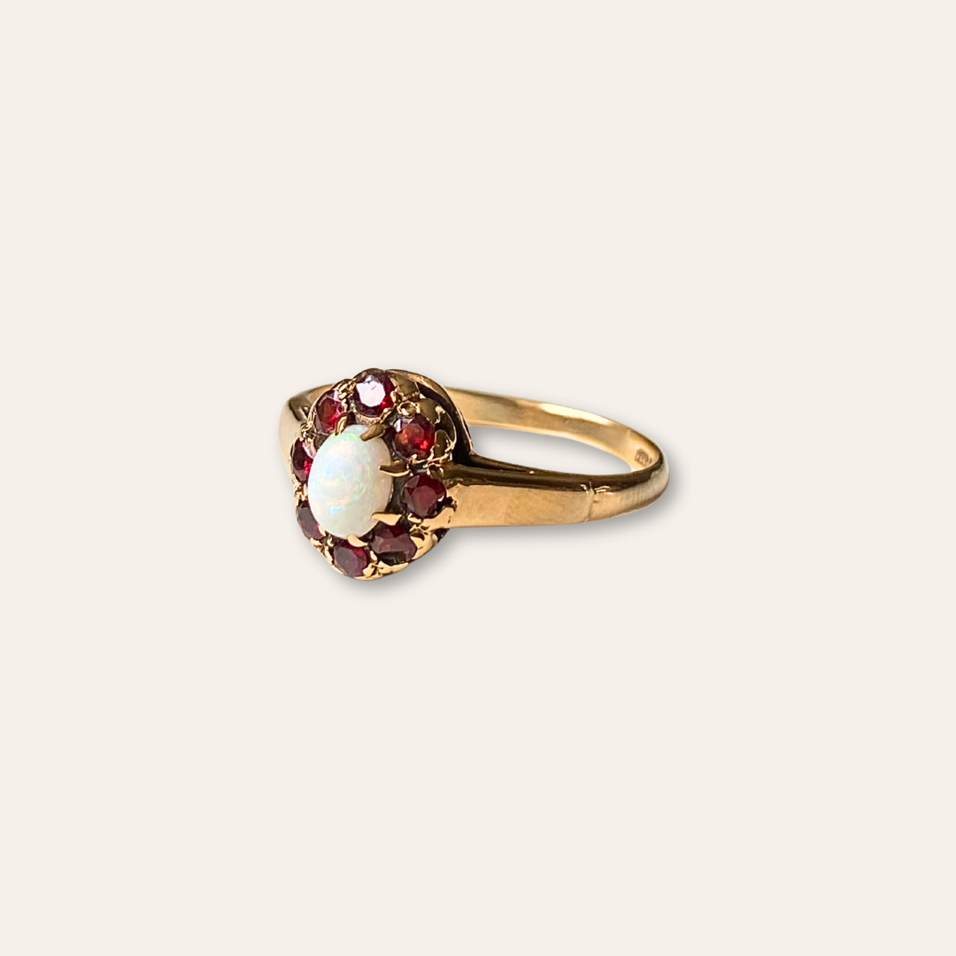 Keira | Opaal & Granaat Ring