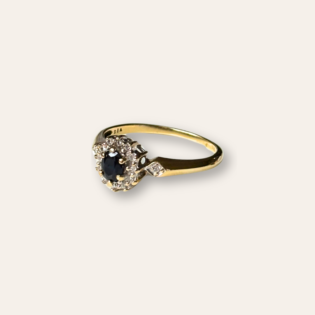 Laney | Saffier & Diamant Ring