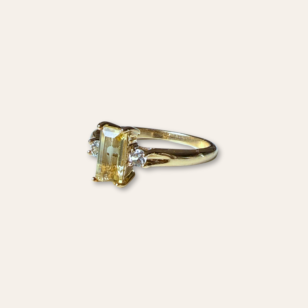 Léa | Citrien & Aquamarijn Ring
