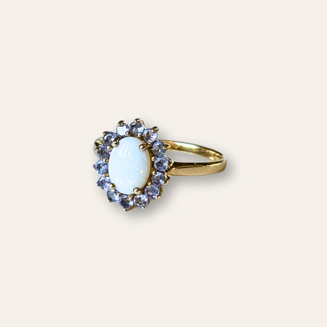 Lola | Opaal & Tanzaniet Ring