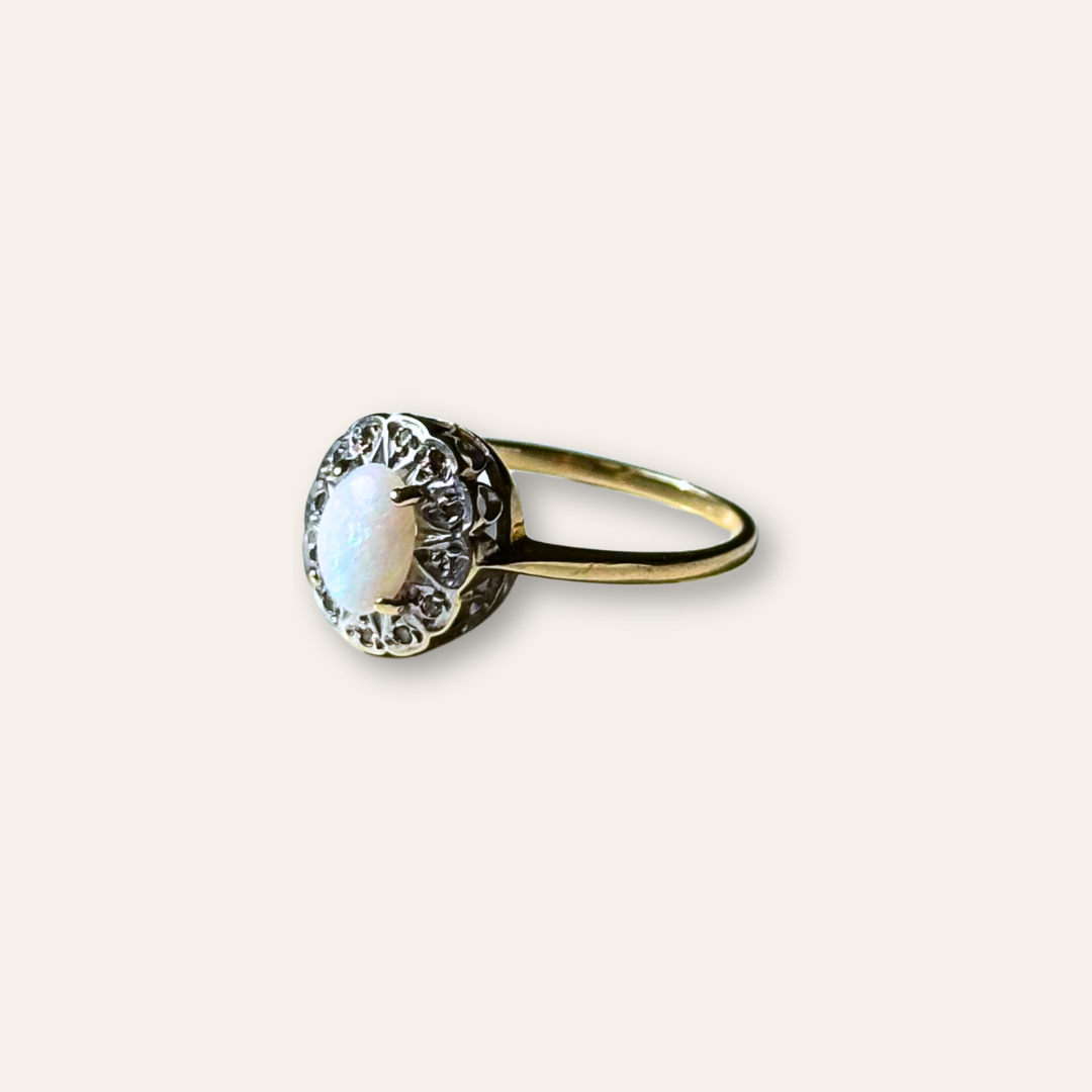 Lua | Opaal & Diamant Entourage Ring