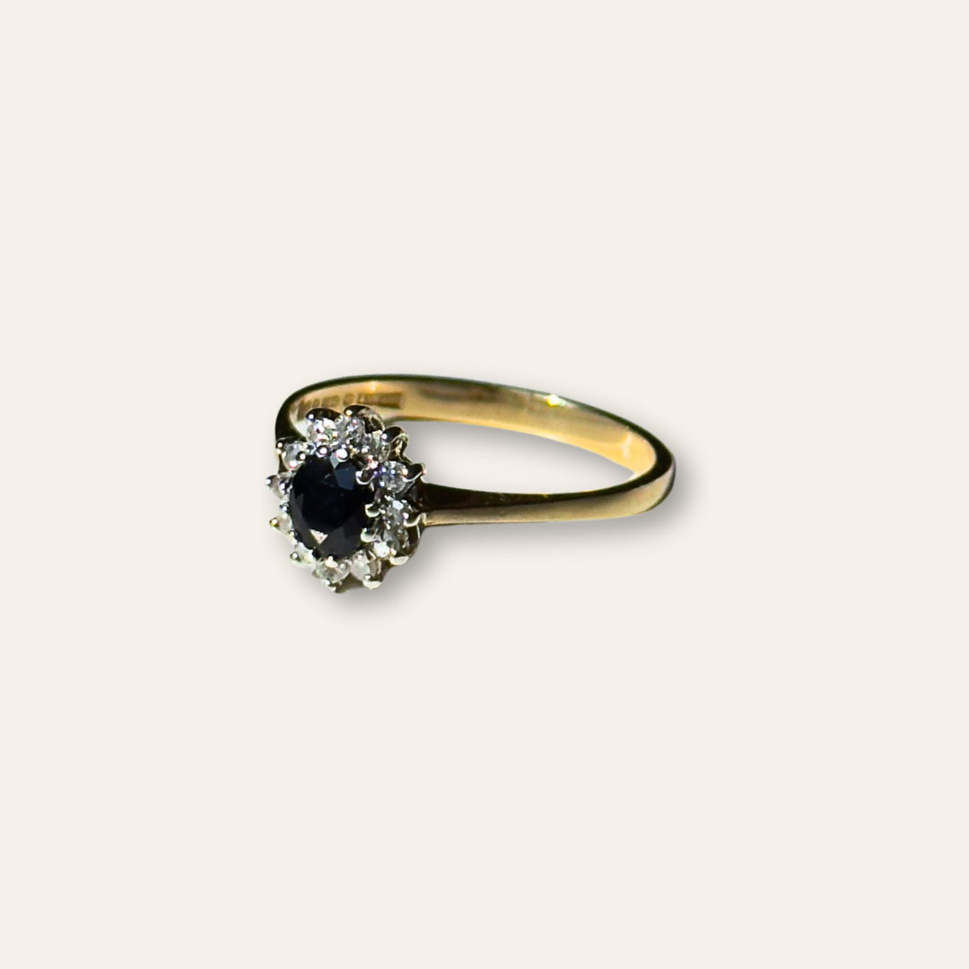 Maggie | Saffier & Diamant Ring