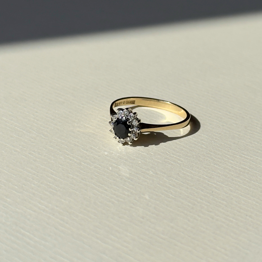 Maggie | Saffier & Diamant Ring