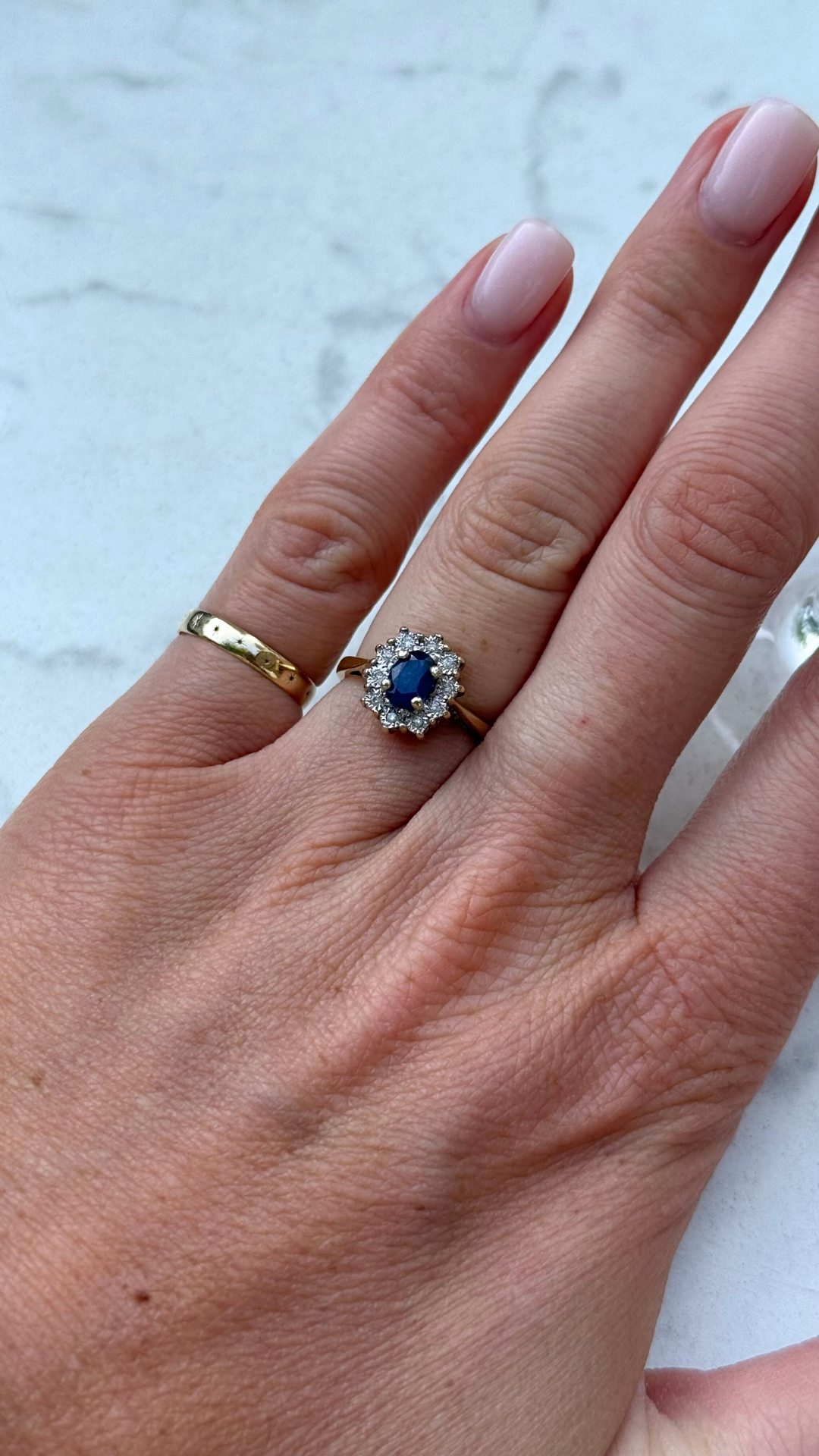 Marlou | Saffier & Diamant Ring