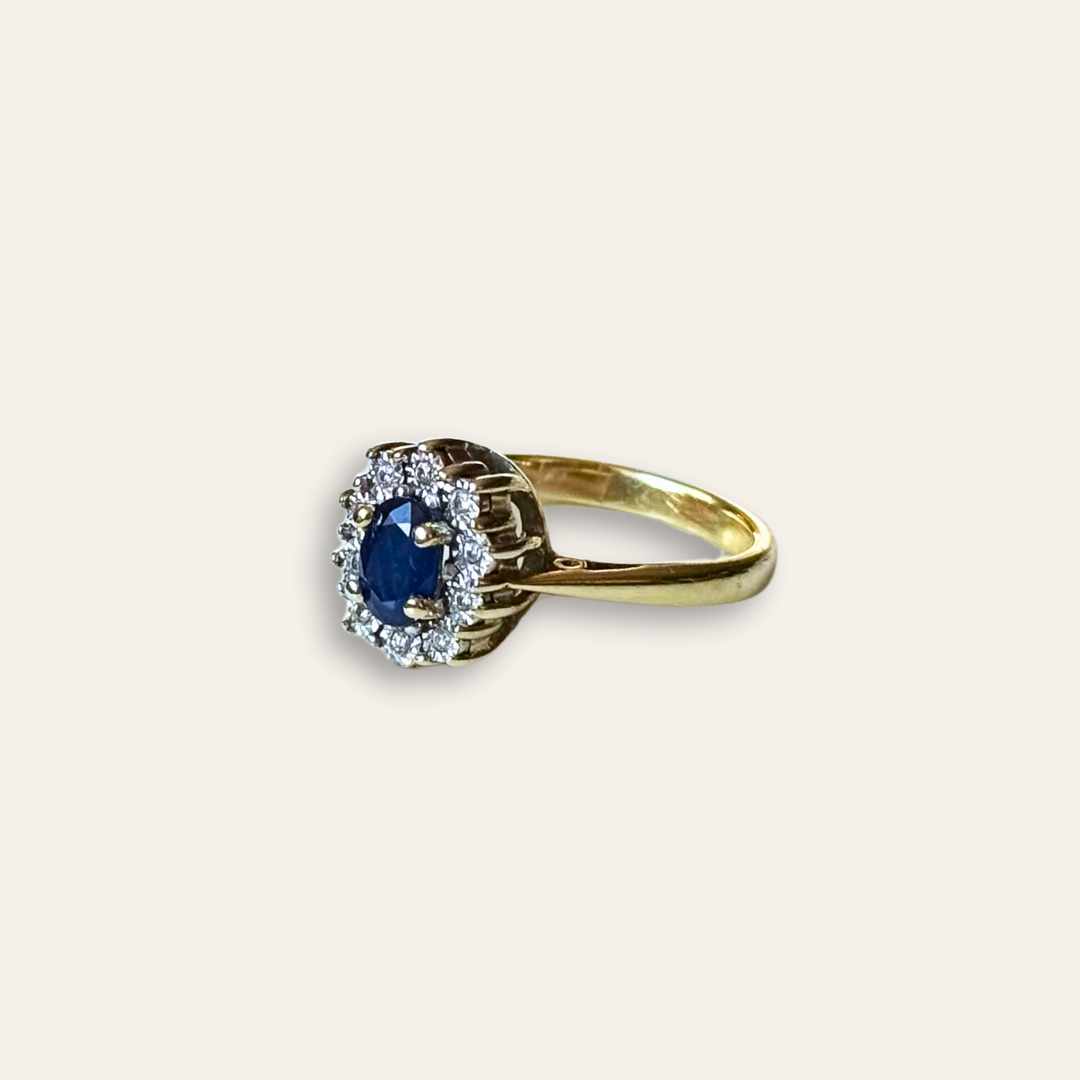 Marlou | Saffier & Diamant Ring