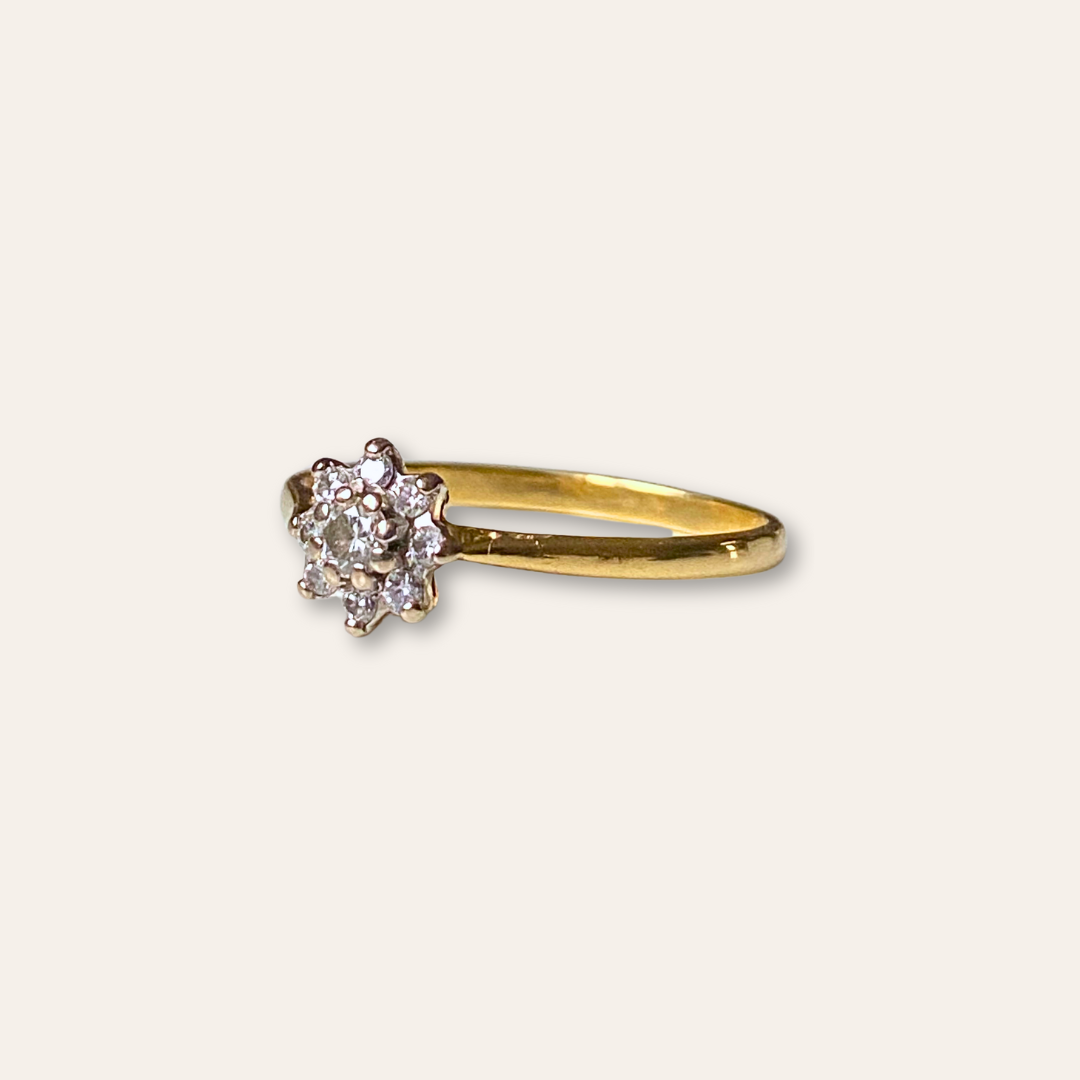 Merrith | 18k Diamant Bloem Ring