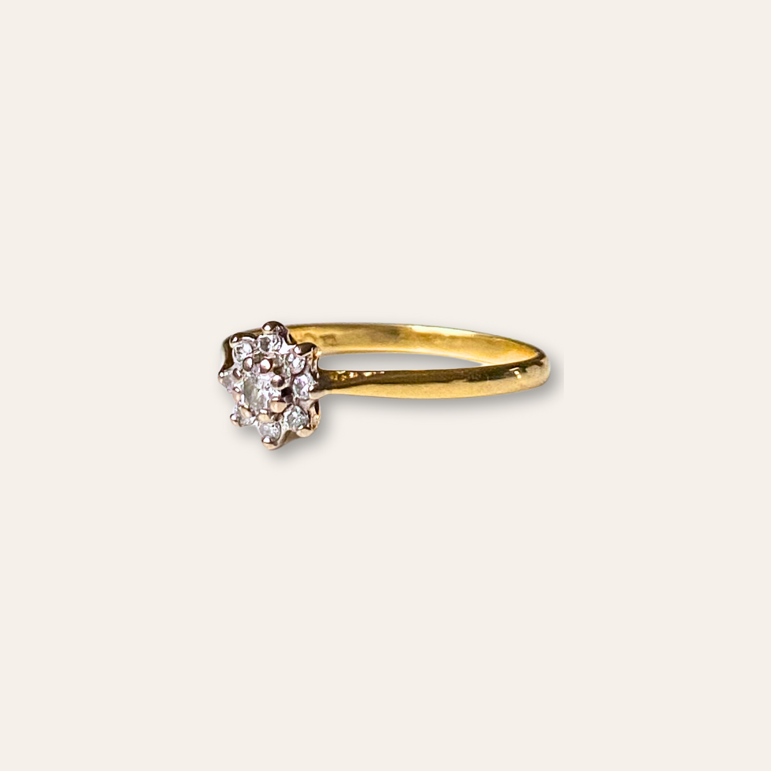 Merrith | 18k Diamant Bloem Ring