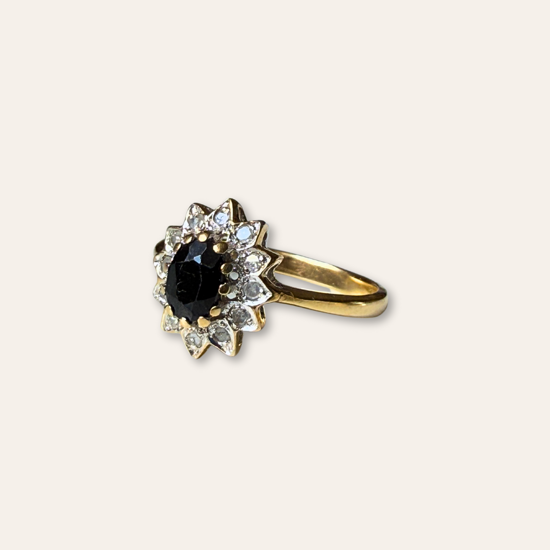 Nina | Saffier & Diamant Ring