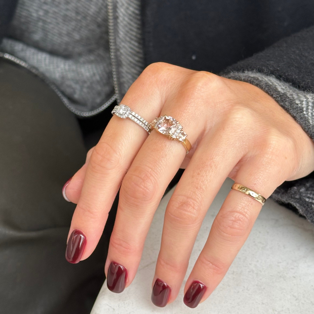 Noa | Entourage Diamant Ring Witgoud