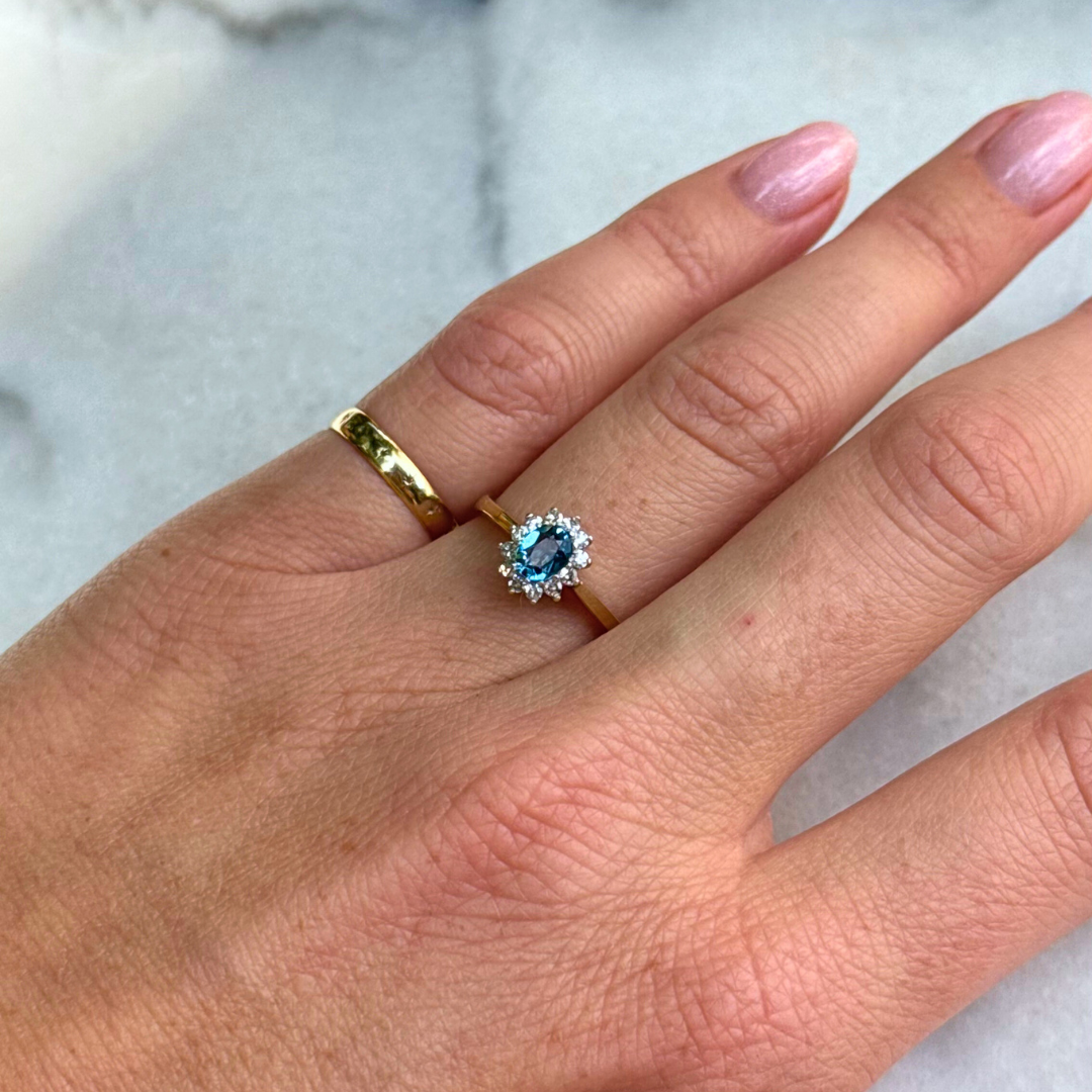 Phyllis | Topaas & Diamant Ring