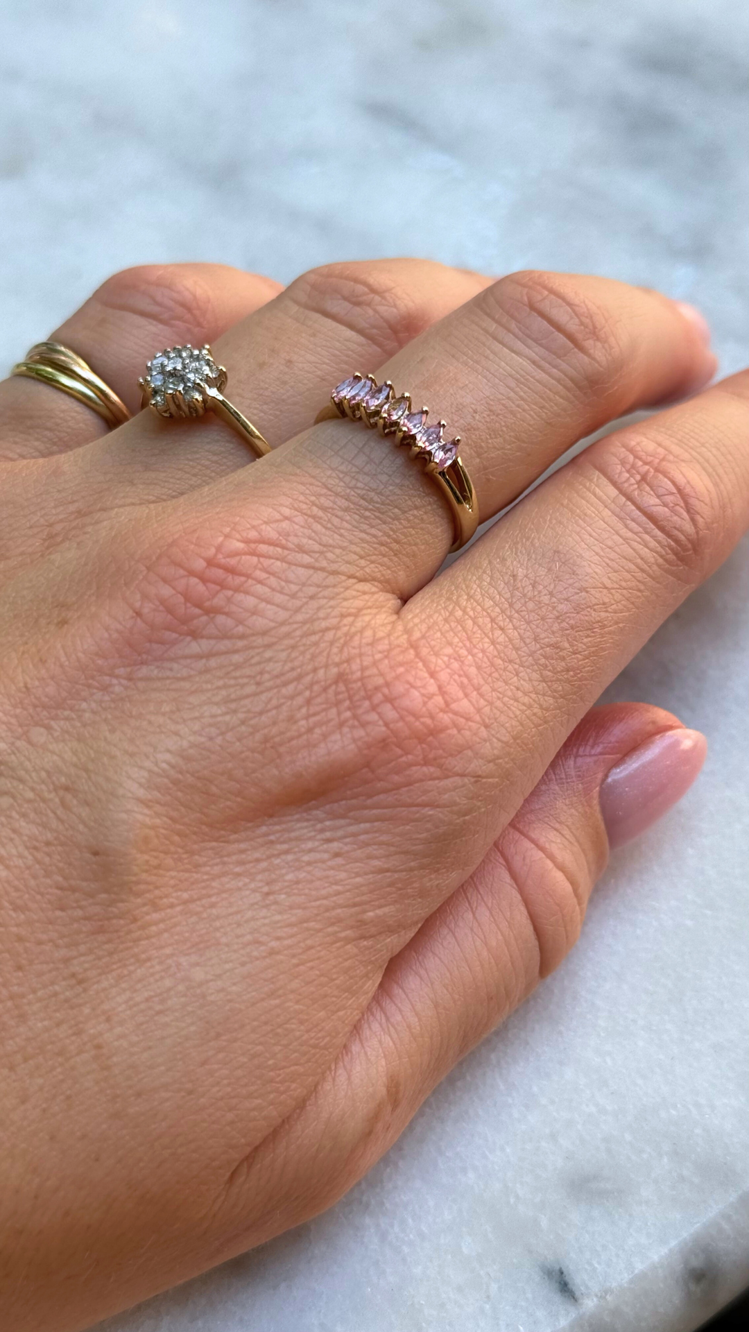 Poppy | Roze Saffier Ring