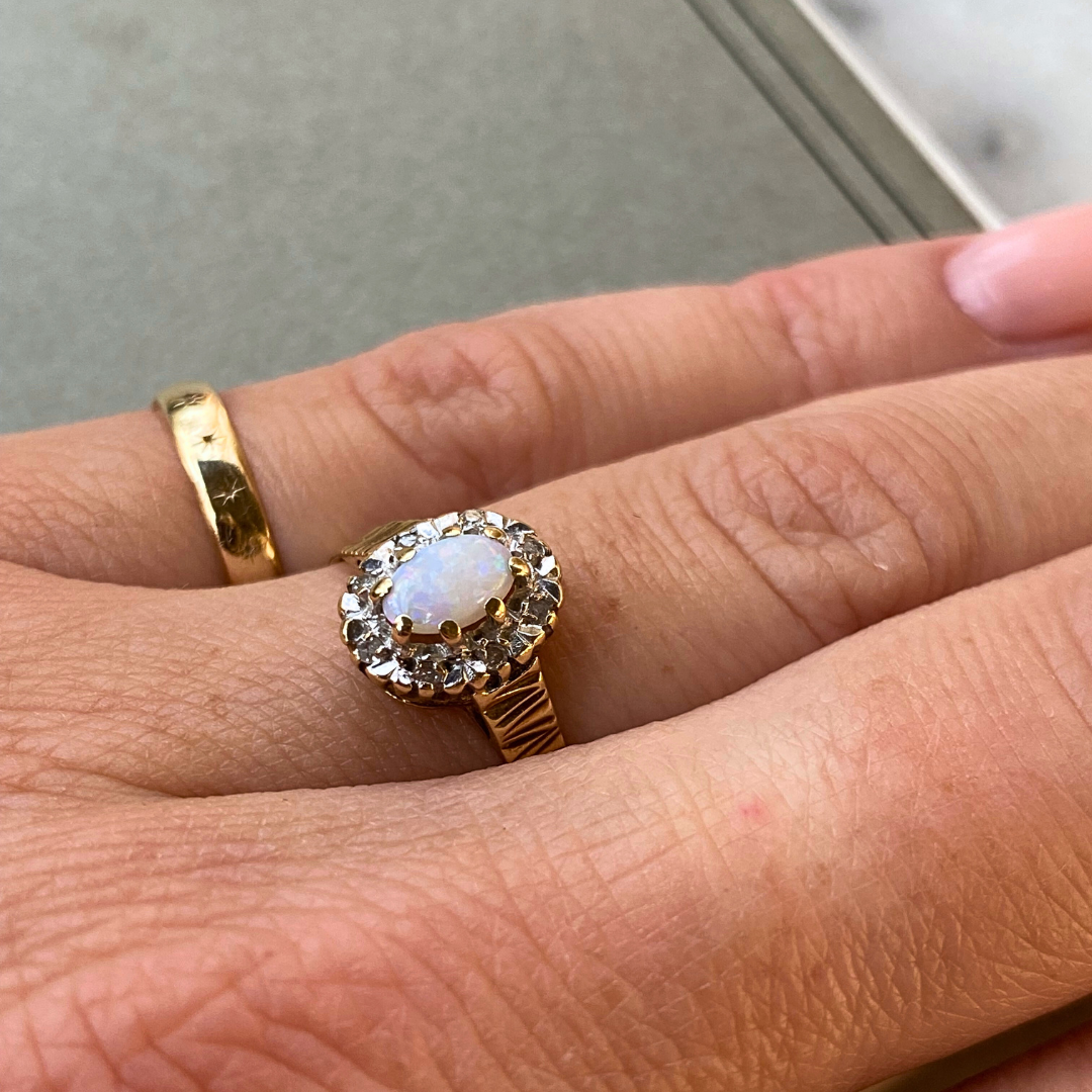 Spring | Opaal & Diamant Ring