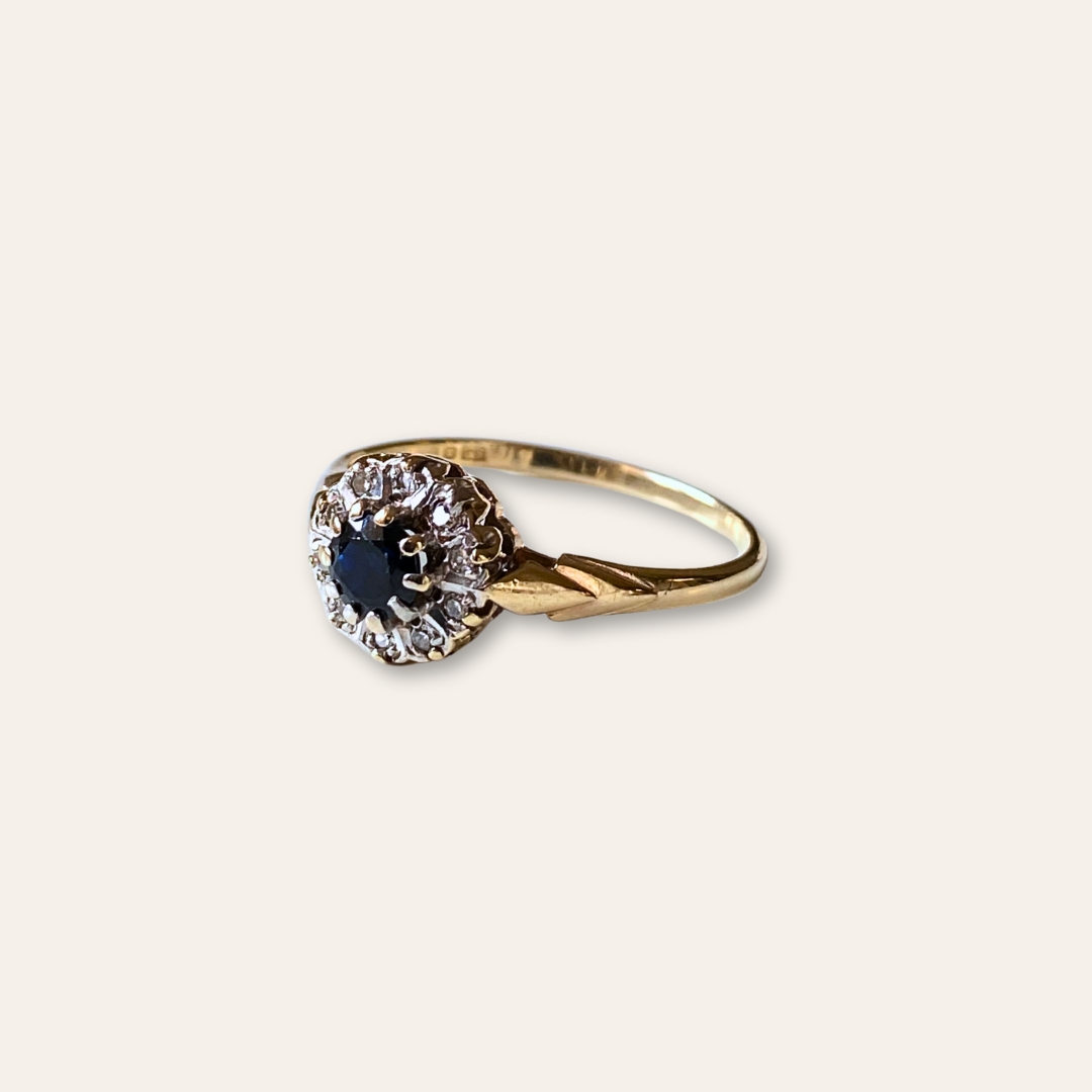 Stella | Saffier & Diamant Ring