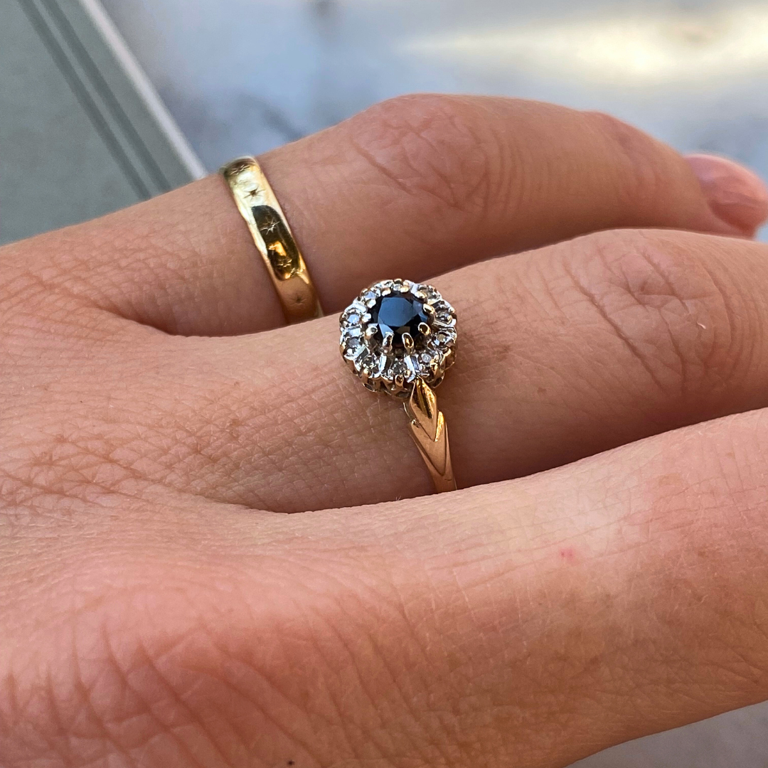 Stella | Saffier & Diamant Ring