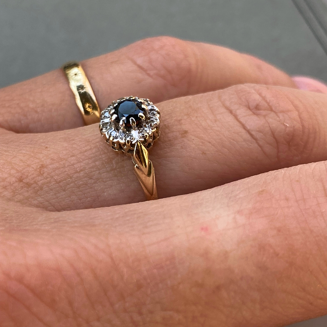 Stella | Saffier & Diamant Ring