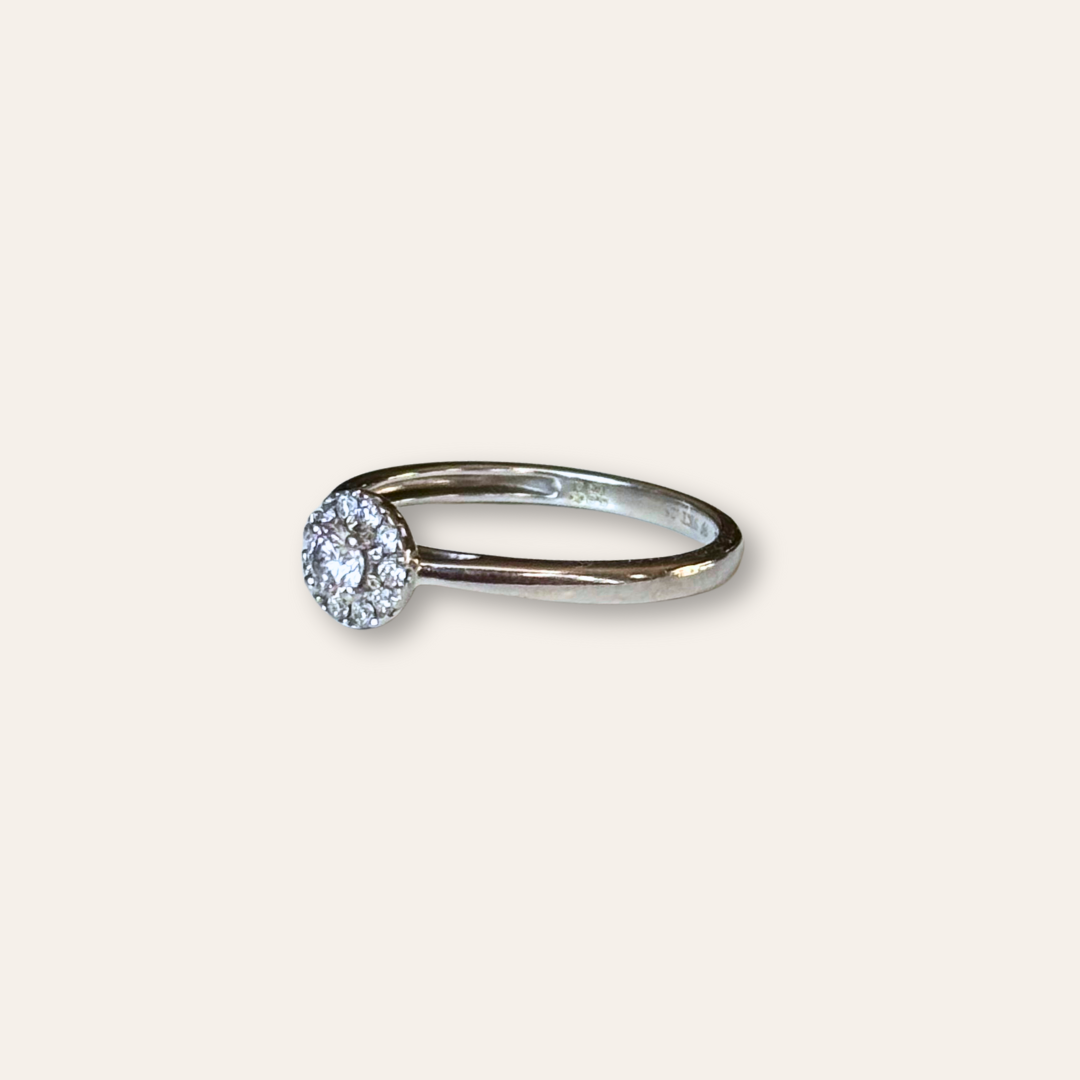 Zara | Diamant Entourage Ring Witgoud