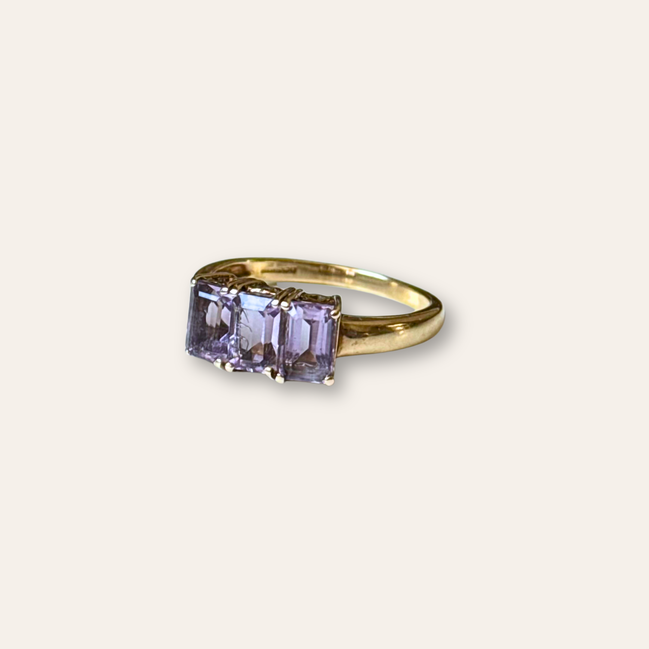 Amethist Trilogie Ring