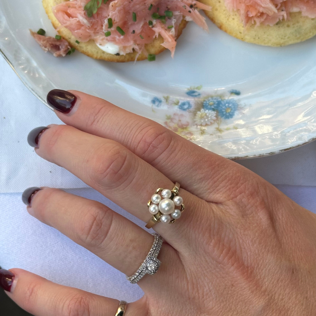 Aurélie | 14k Unieke Parel Ring
